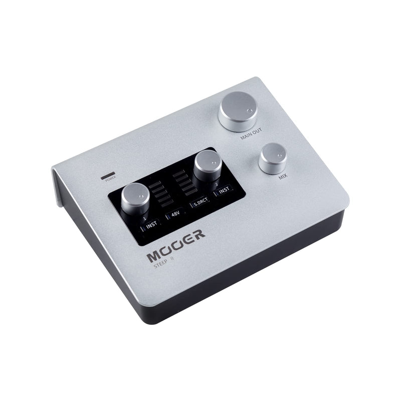 MOOER SteepⅡ Multi-platform Audio Interface for Professional Recording, MIDI in/out Stero Soud With 24bit/192 Khz Ports, Support App Software,(STEEP II) STEEP II