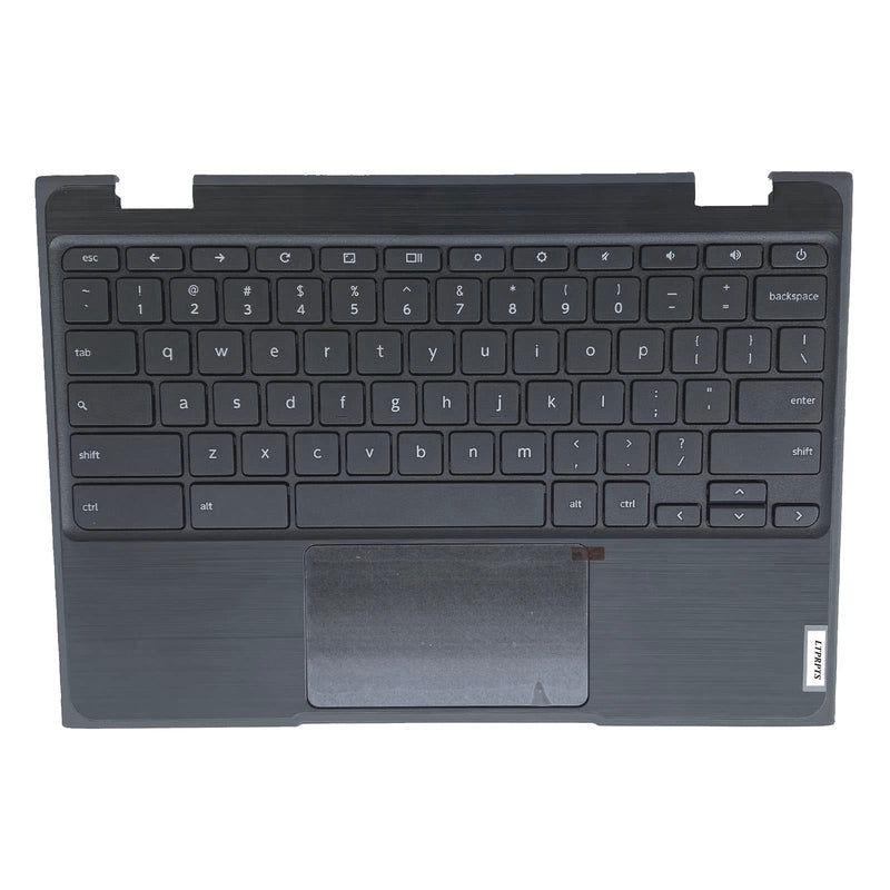 Replacement for Lenovo 100e Chromebook 2nd Gen 81MA Laptop Upper Case Palmrest Keyboard Touchpad Assembly Part 5CB0T79741 Black