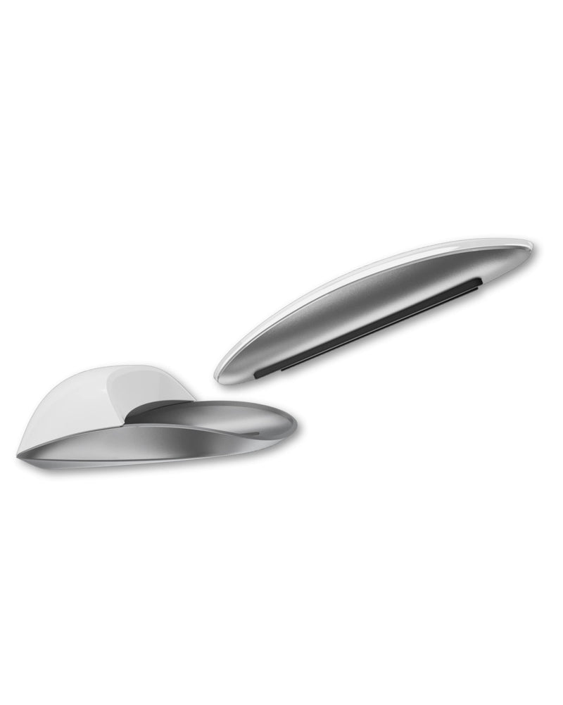 Solumics.Case - Ergonomic case for Apple Magic Mouse | for a More Ergonomic iMac Mouse (White/Silver) White/Silver
