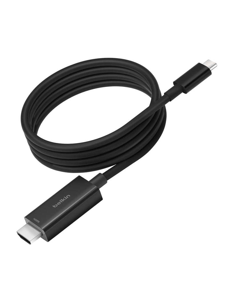 Belkin USB-C to HDMI Cable, 6.6ft | Connects USB-C laptop to HDMI TV or monitor, supports 4K video, compatible with MacBook, Chromebook, and PC
