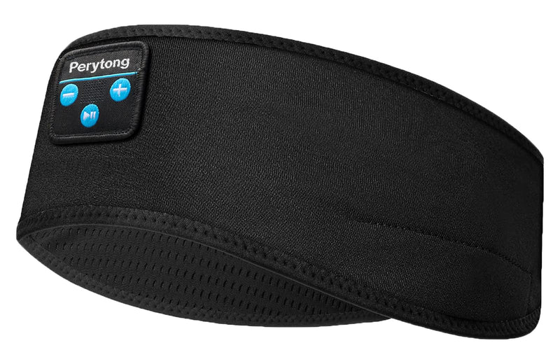 Sleep Headphones Bluetooth Headband Wireless Headphone Headband for Side Sleepers - Headphones for Sleeping - Sleeping Headphones for Insomnia Nuit Travel,Gift for Women Men Mom Dad Darkblack