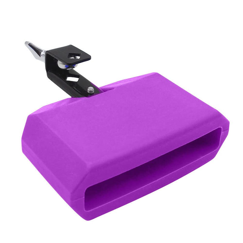 5“ Jam Block Musical Percussion Instrument Plastic Latin Drum Instrument (Purple) Purple