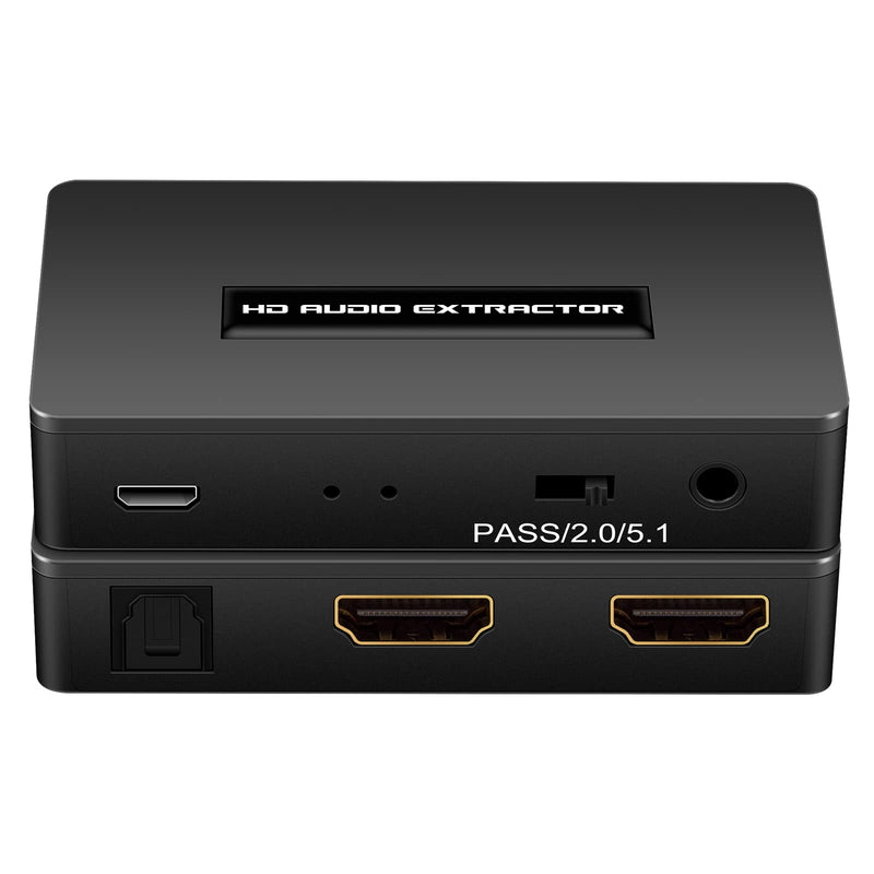 [AUSTRALIA] - HDMI Audio Extractor Splitter hdmi to hdmi 3.5mm Audio Adapter Converter with Spdif Output Support 1080P 3D Compatable for PS4 Fire Stick Blu-Ray Player etc. 