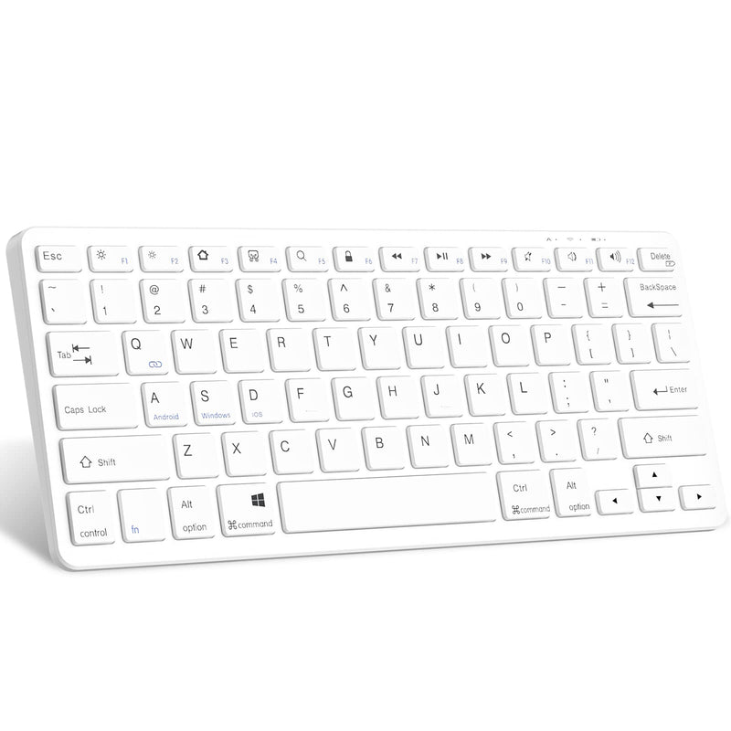 TaIYanG Bluetooth Keyboard for iPad Wireless Keyboard Compatible iPad 10th/iPad 10.2(9th/8th/7th Generation),iPad Air 5th/4th, iPad Pro 11/12.9, iPad 9.7, iPad Mini and All Bluetooth Devices (White) White