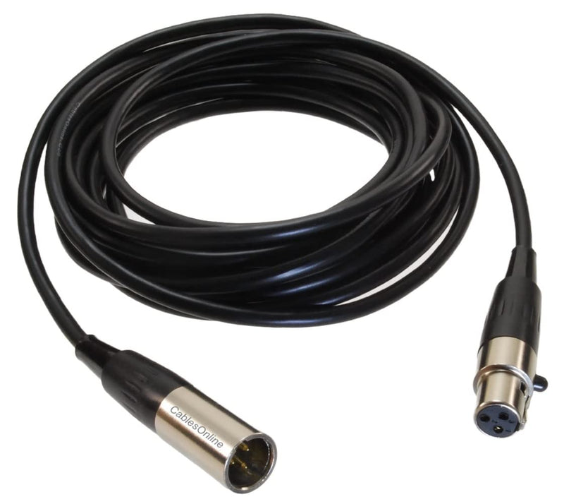 [AUSTRALIA] - CablesOnline 15ft Mini-XLR 3-Pin Male to Mini-XLR 3-Pin Female Pro Microphone Cable, XM-015 15-ft 