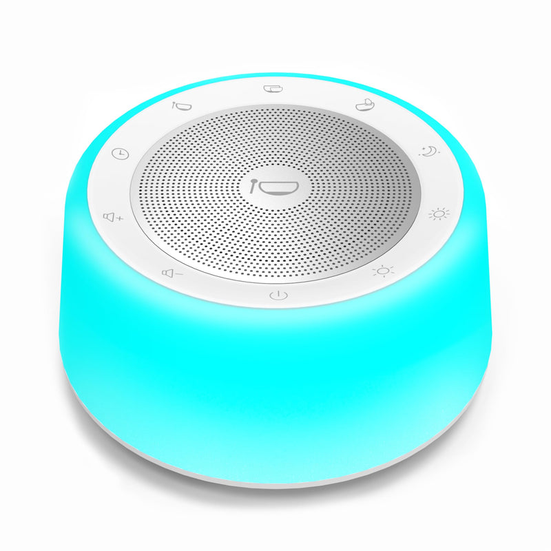 Kipcush Tibetan Singing Bowls Sound Machine - 11 Different Sized Sound Bowls with Night Light for Yoga, Meditation, Mindfulness, Healing, Chakra Healing and Stress Relief, Timer, Plug in Small