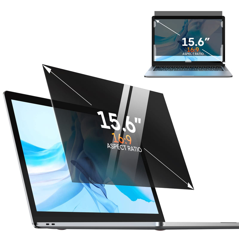 Laptop Privacy Screen 15.6 Inch, Removable 16:9 Aspect Privacy Filter Screen Protector for 15.6 Inch Laptop, Privacy Screen Anti Peeping Privacy Screen 15.6 in