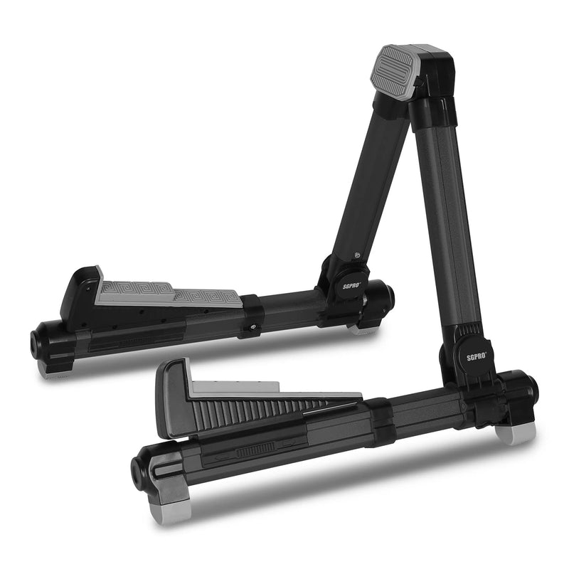 Guitar Stand Floor With Tray & Backrest - Adjustable Instrument Stand for Electric, Acoustic, Bass, Classical Guitars, Ukulele, Mandolin, and Banjo - Superior Material & Design