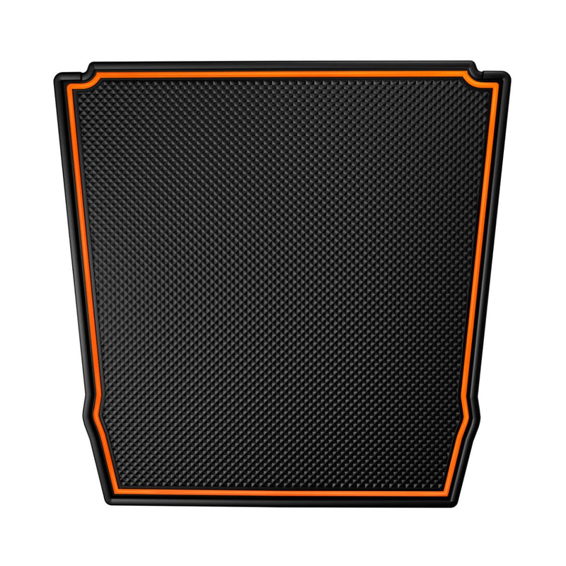 Premium Dashboard Mats Fit for Subaru Crosstrek/Impreza 2018-2023 and Forester 2019-2024 Accessories, Custom Rubber Liner Inserts (Orange Trim) Orange Trim