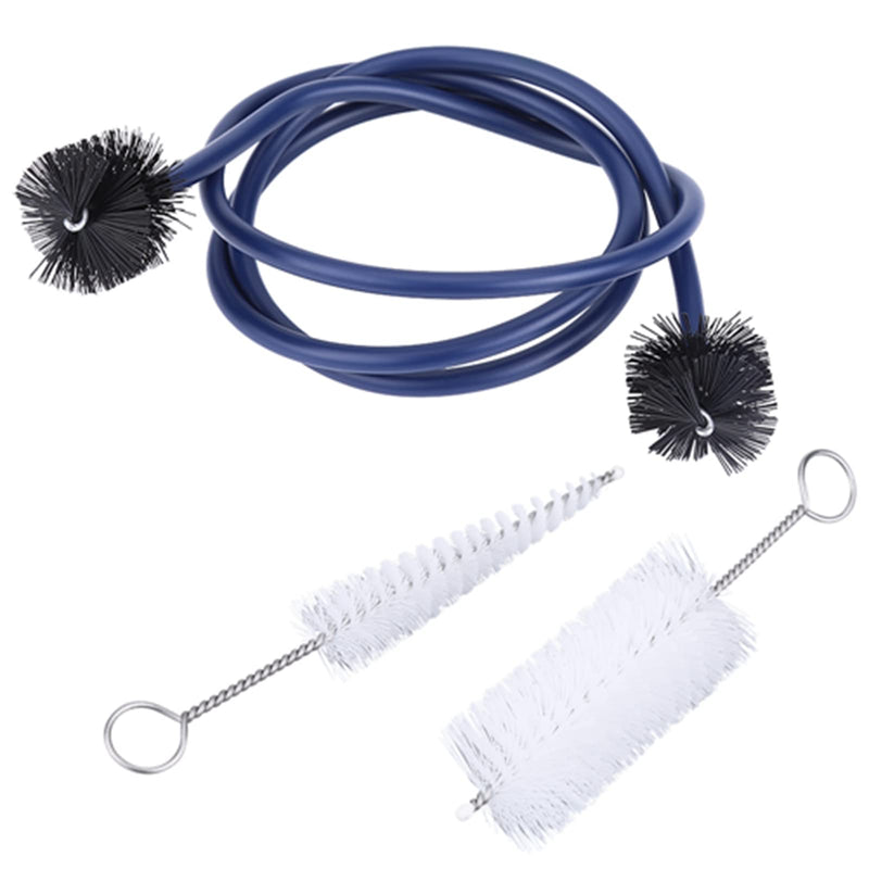 Trumpet Cleaning Kit, Trumpet Maintenance Care Kit, Includes Mouthpiece Brush, Valve Brush and Flexible Snake Brush