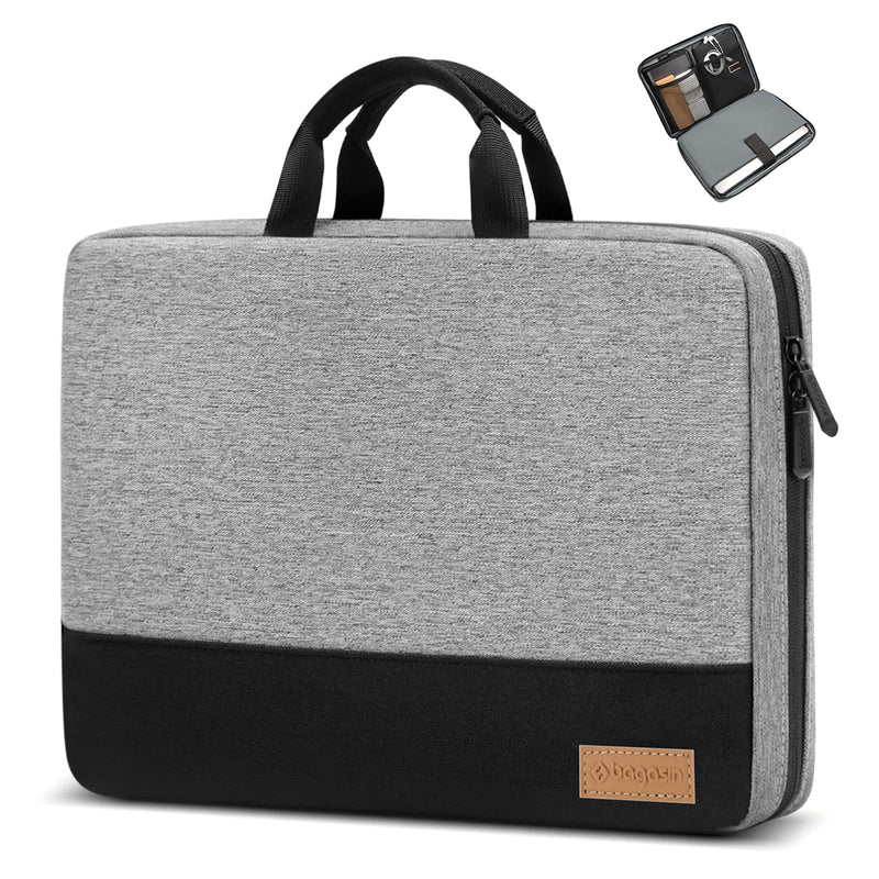 Laptop Sleeve Case, 15 15.6 16 inch TSA Laptop Sleeve Water Resistant with 4-Layer Protection, Computer Carrying Bag Compatible with MacBook, HP, Dell, Lenovo, Asus Notebook Grey 15-16 inch