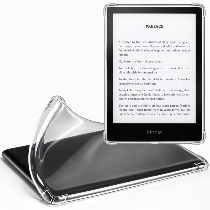 CoBak Clear Case for All-New Kindle Paperwhite 11th Gen 2021 & Signature Edition(6.8") - Lightweight, Scratch-Proof Silicone Back Cover, Clear ****Clear- Do NOT Fit Kindle 6" 2022 Release !