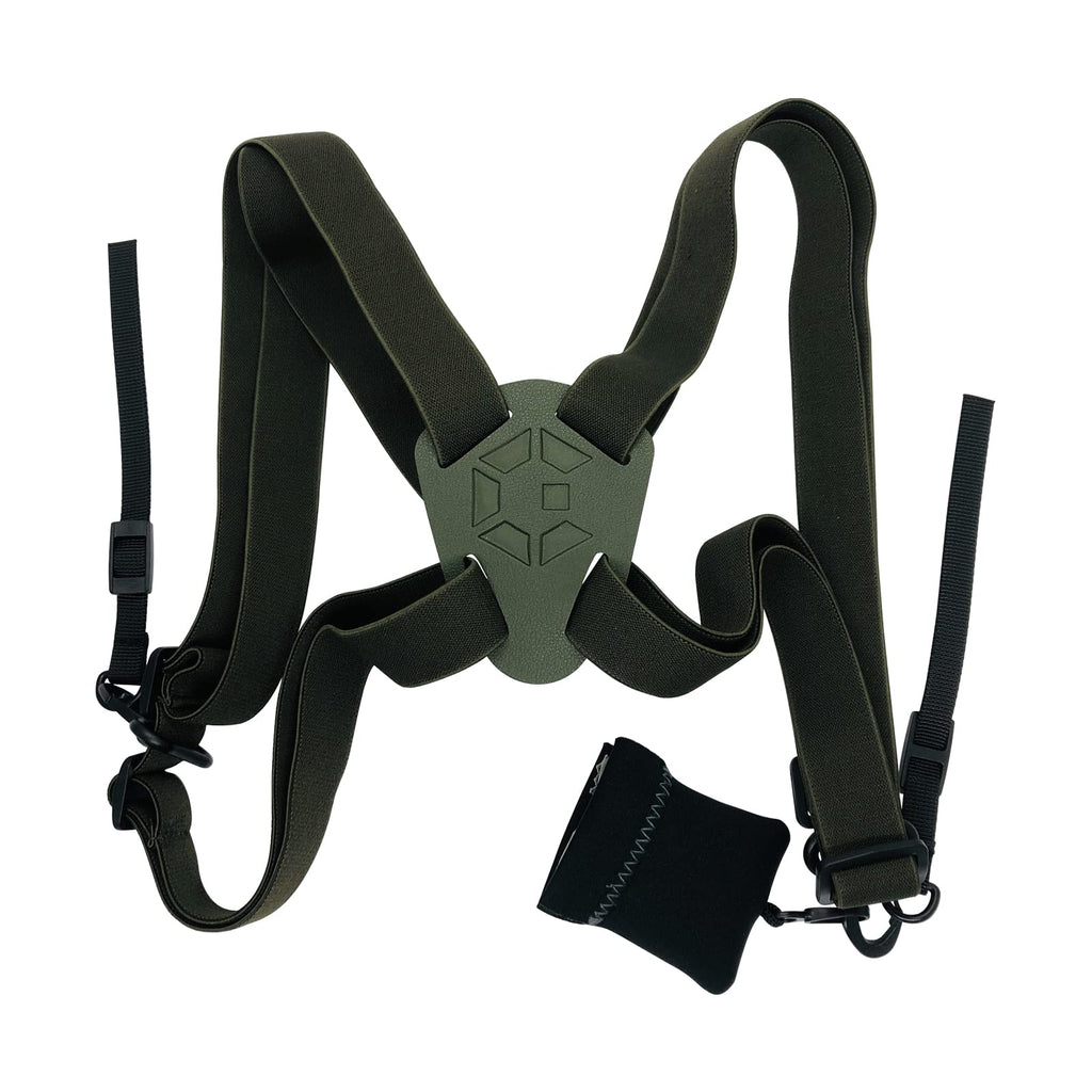 GAIARENA Binocular Harness Strap, Bino Harness with Microfiber Lens Cleaning Cloth for All Size Binoculars & Camera(Camo) Camo
