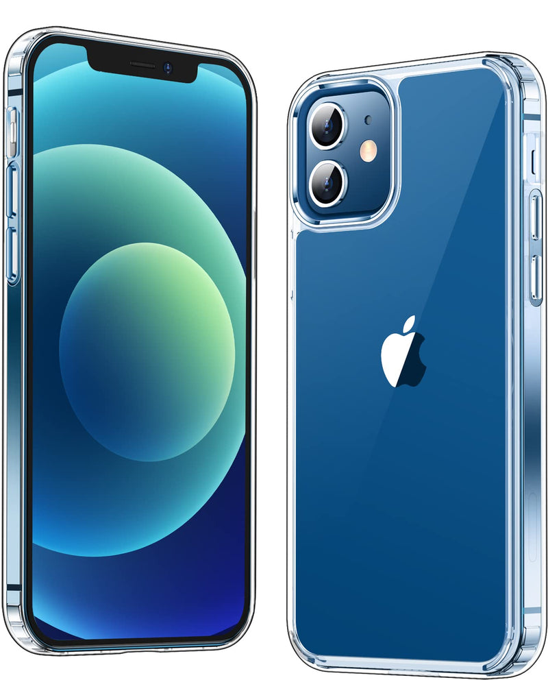 Temdan for iPhone 12 Case & iPhone 12 Pro Case, [Not Yellowing] [Ultra Slim] Lightweight Thin Shockproof Phone Case for iPhone 12 Case & iPhone 12 Pro Case-Clear Crystal Clear iPhone 12/12 Pro