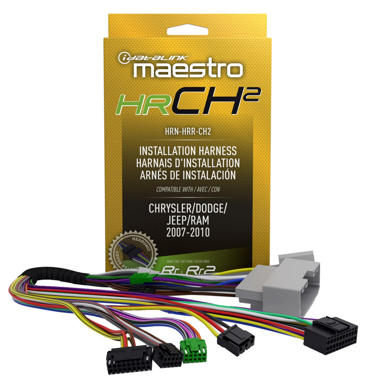 iDatalink Maestro HRN-HRR-CH2 Compatible with Jeep, Chrysler and Dodge CH2 Vehicles (2004-10) Plug & Play T-Harness (ADS-MRR or ADS-MRR2 Module Required)