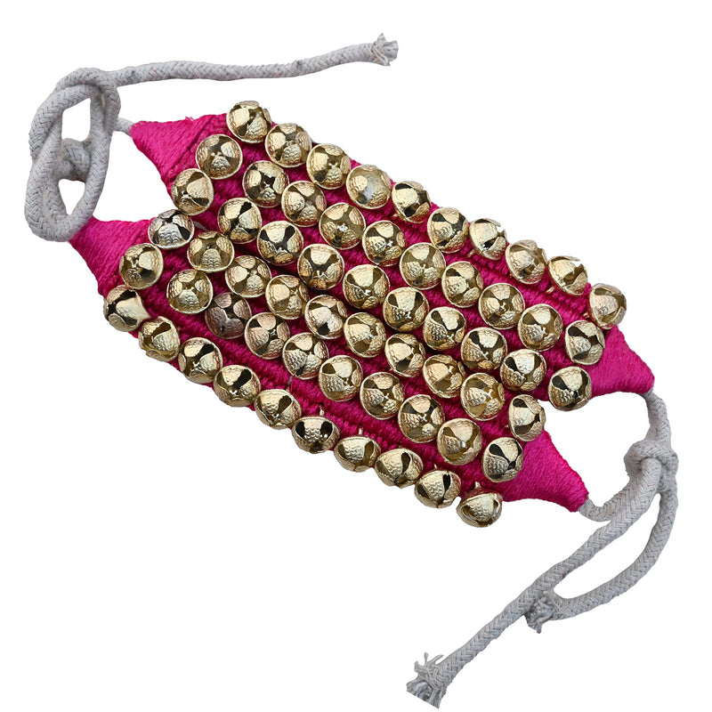 [AUSTRALIA] - MBI Ankle bells Bharatnatyam Ghungroo and kathak dancing Anklet (Ghungroo) |Musical Instrument Dancing gear| Indian Classical Dancers Anklet (Purple Padded 3 Row with 60 Bells) Purple 