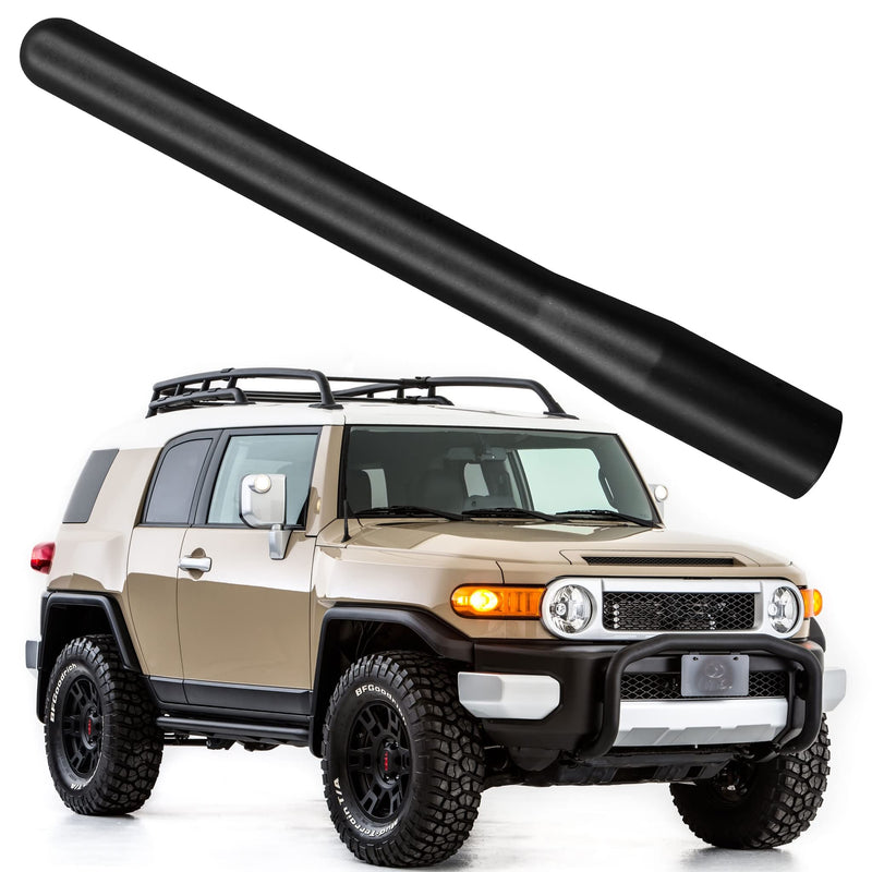 [AUSTRALIA] - 4 Inch Short Radio Aluminium Alloy Antenna for Toyota Tundra (2000-2020), Toyota Tacoma (2005-2016), Toyota FJ Cruiser (2006-2015), Nissan Titan (2019-2023) AM/FM Replacement Antenna 