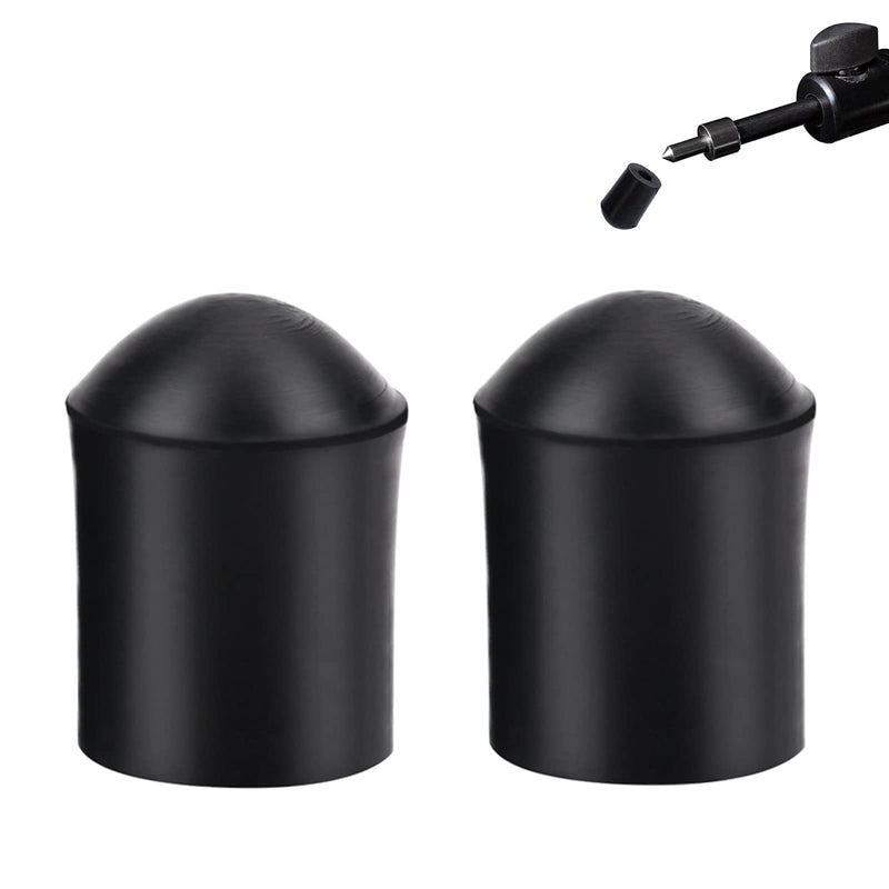 Double Bass Endpin Rubber Tip Stopper, 2PCS Rubber Tip for 1/4 Size String Bass Endpin Protector End Pin Cap Accessory (Inner Diameter: 9.5mm)