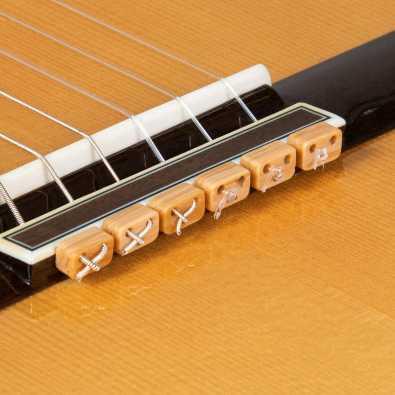 [AUSTRALIA] - Classical Guitar Beads in Light Brown Wood Pattern for Acoustic Guitar Flamenco Guitar with Nylon Strings 