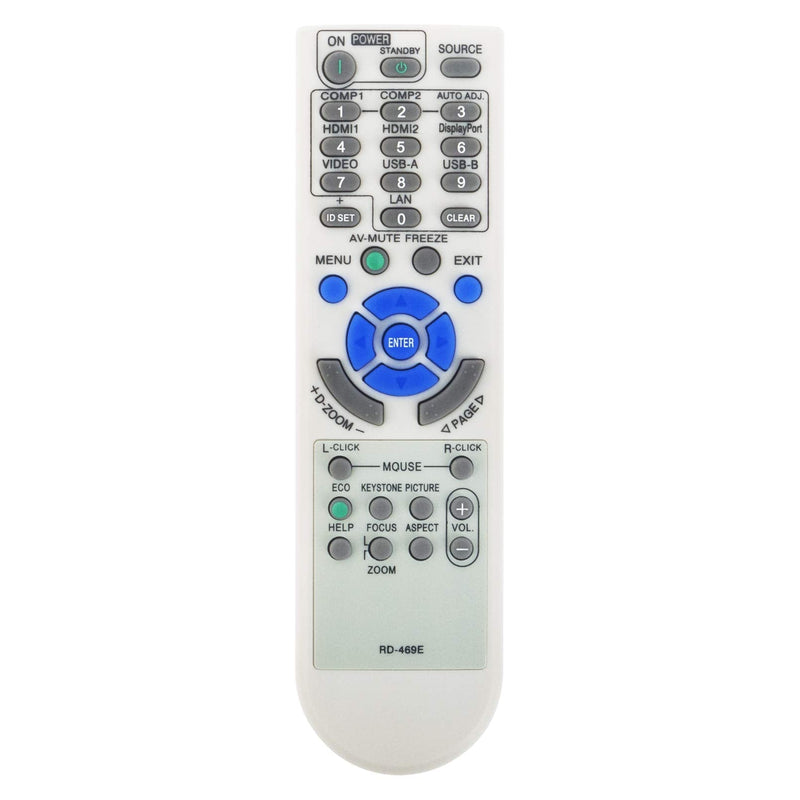 Beyution RD-469E Replace Projector Remote Control Fit for NEC NP-M282X,NP-M302WS, NP-M303WS,NP-M322X, NP-M323H, NP-M362X, NP-M363W,NP-M402H, NP-M332XS, NP-M333XS, NP-M352WS, NP-M353WS, NP-M362W