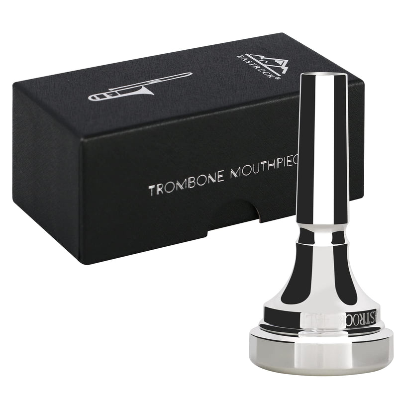 [AUSTRALIA] - EASTROCK Trombone Mouthpiece,Silver Plated Trombone Mouthpiece Small Shank 9BS, Trombone Instrument Accessories Vacuum Packed JDTM-9BS 