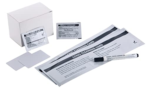 Bodno Cleaning Kit, T Cards, Adhesive Cards, Cleaning Pen, Wipes for Evolis Zenius and Primacy ACL002