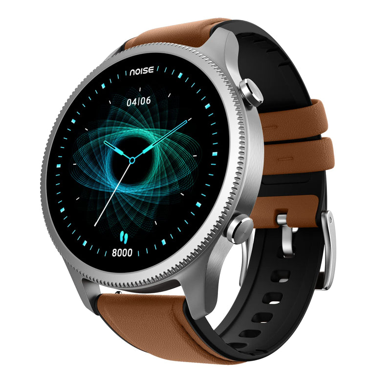 Noise Halo Premium Metallic Smartwatch, 1.43" AMOLED Display, 7 Day Battery, BT Calling (Make/Answer), Dust & Water Resistant, 100+ Sport Modes, NoiseFit App Supprt, 1 Year Warranty Vintage Brown
