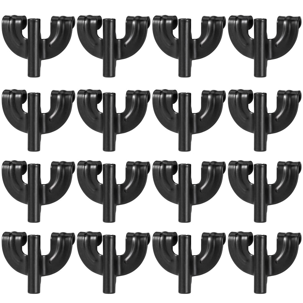 Facmogu 16PCS Drum Claw Hook, Bass Drum Claw Hook for Bass Drum Replacement, Percussion Claw Hooks for Bass Drum Percussion Instrument Replacement Hardware Pack - Black