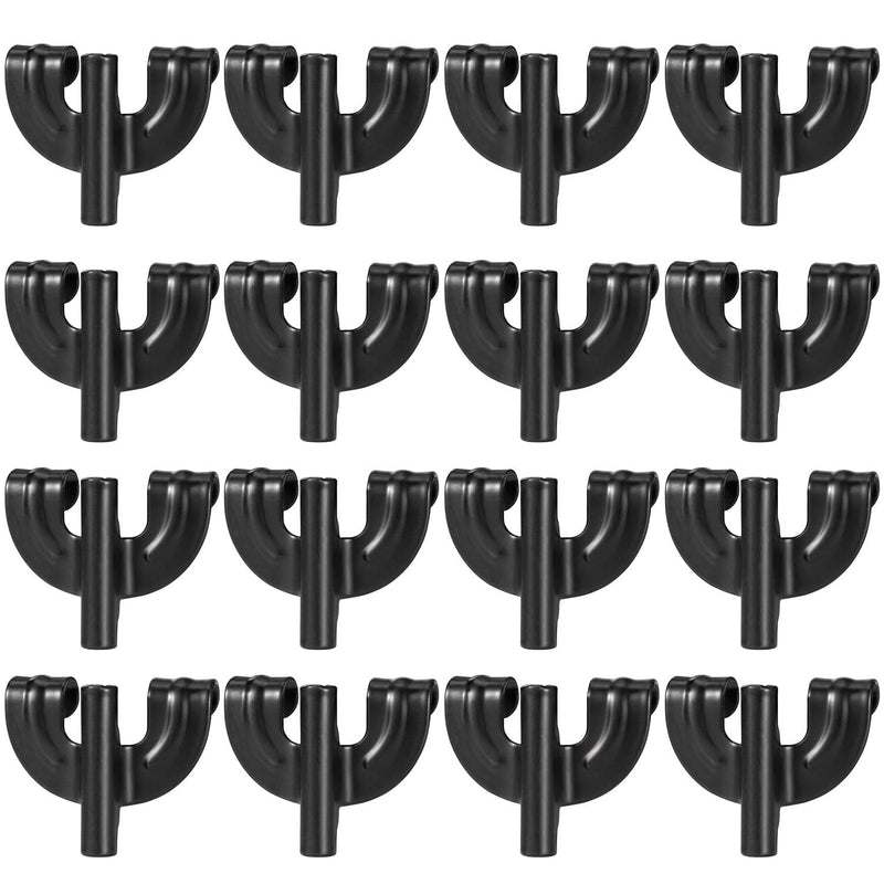 Facmogu 16PCS Drum Claw Hook, Bass Drum Claw Hook for Bass Drum Replacement, Percussion Claw Hooks for Bass Drum Percussion Instrument Replacement Hardware Pack - Black