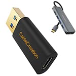 Bundle – 2 Items: USB C Female to USB Male 5Gbps Adapter + 8K HDMI USB C Hub