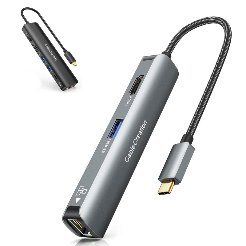 CableCreation 5-in-1 USB-C Hub Bundle with 7 in 1 USB C Hub