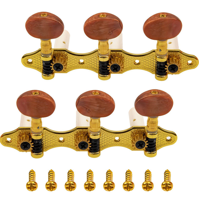 [AUSTRALIA] - Classical Guitar Tuners Machine Heads Tuning Keys String Pegs 3L 3R 1:14 Compatible with Classical Guitar 