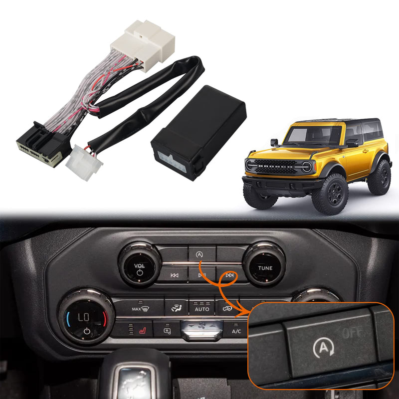 Auto Start Stop Eliminator Compatible with Ford Bronco 2021-2025 Auto Start Stop Eliminator/Delete/Disable/Canceller Device Cable(No fit Bronco Sport/Badlands)