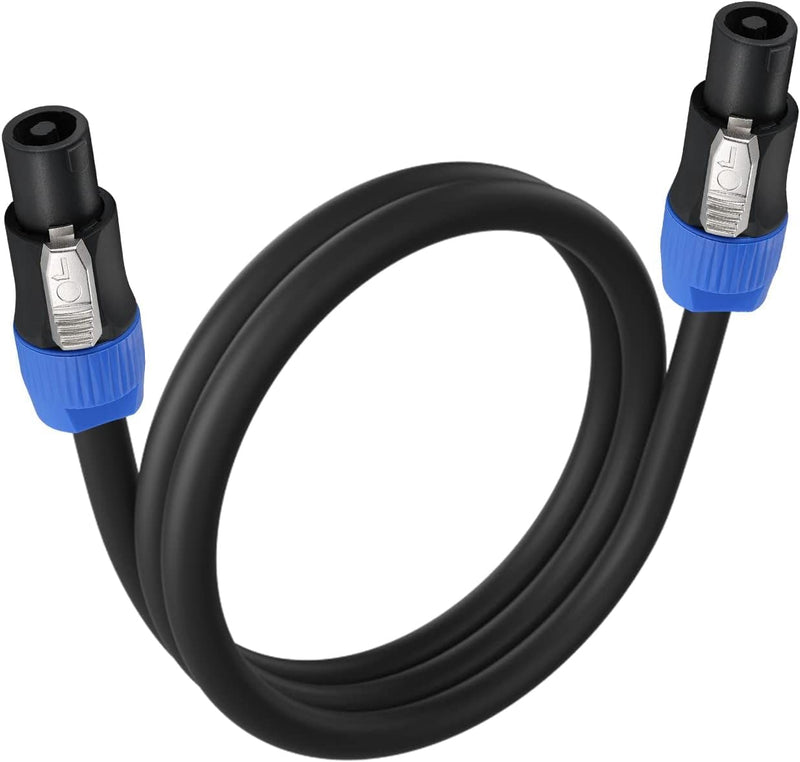 EBXYA 3 Feet Speakon Speaker Cable 12 Gauge(AWG) - Premium Speakon to Speakon Audio Cable Cord with NL4FX (NL4FC) Connector - 4 Conductor 3 Feet /1 Meter