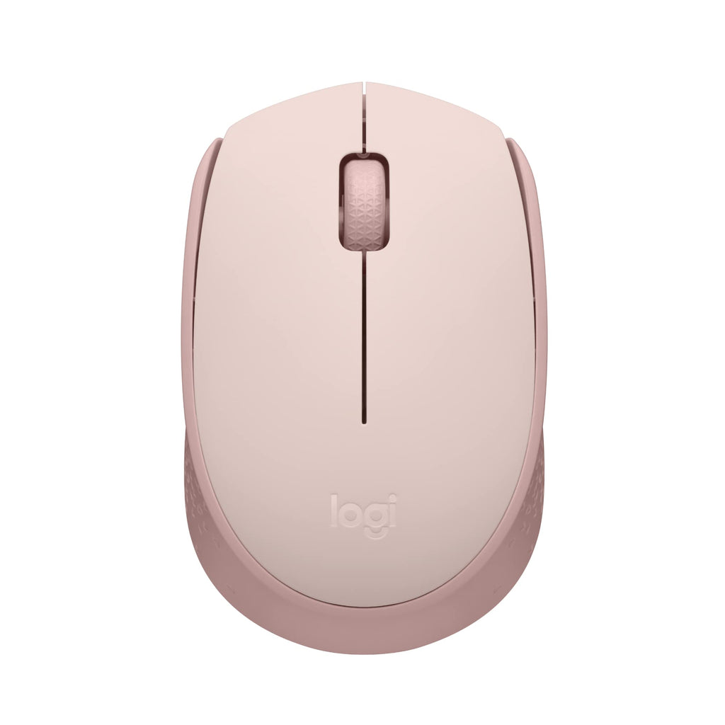 Logitech M170 Wireless Mouse for PC, Mac, Laptop, 2.4 GHz with USB Mini Receiver, Optical Tracking, 12-Months Battery Life, Ambidextrous - Rose Pack of 1