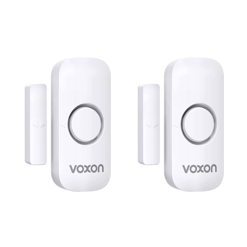 Window Alarm Door Alarms for Kids Safety VOXON Wireless Door Alarm for Home Security Personal Security Window Alarms Sensor Burglar Door Alarm for Pool, Cars, Sheds, Caravans DIY Kit Pack of 2 2PCS