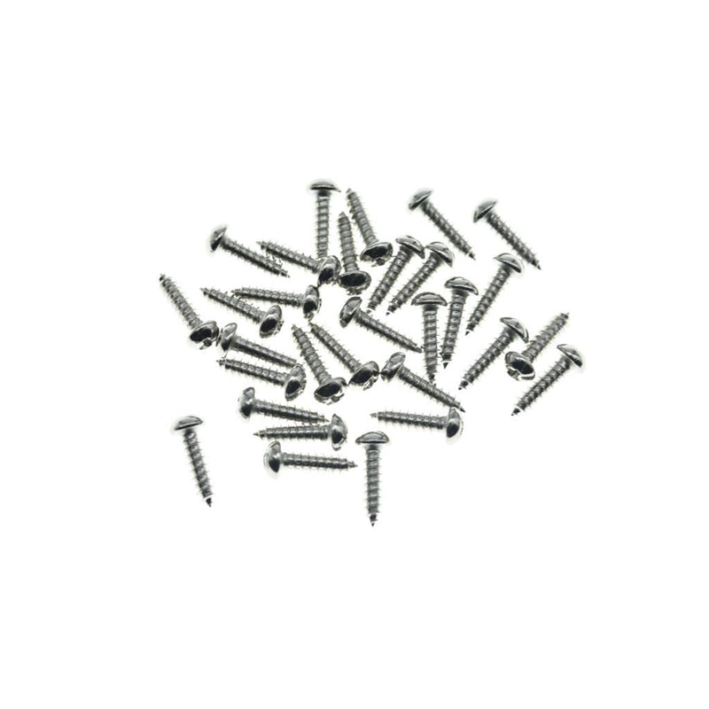 [AUSTRALIA] - KAISH 30-Pack Premium Stainless Steel American #3 x 3/8" Phillips Guitar Tuning Machine Head Screws Guitar/Bass Tuning Keys Pegs Screws #3 x 3/8" for USA Fender/Gibson Only Nickel-1 
