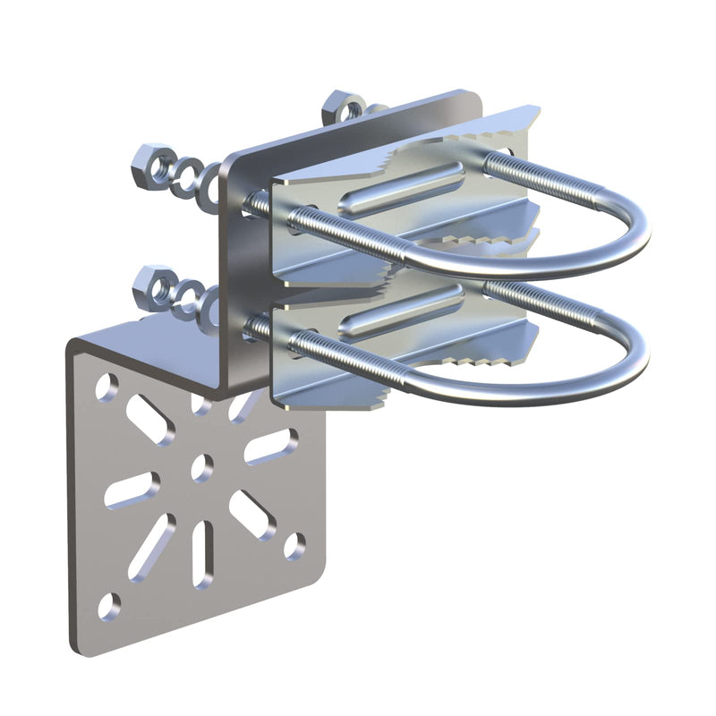 Pole Mount Bracket Anti Vibration Antenna Mount Hardware Accessories [ Without The Pole ] for Outside Home Antenna Pole Holder Antenna Pole Mount Kits N Bracket