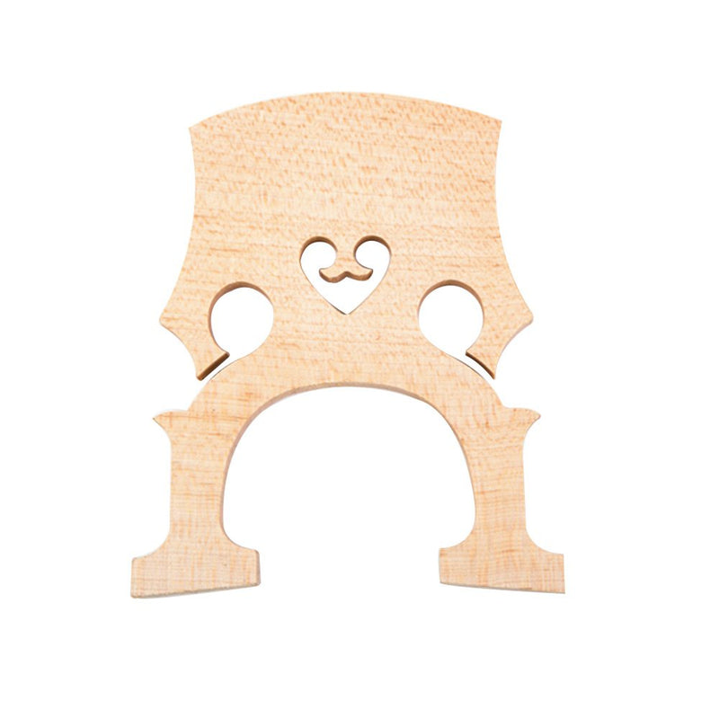 3/4 Maple Bridge,HUIOP 1pc Replacement Part 3/4 Maple Bridge for Double Bass Contrabass Upright Bass