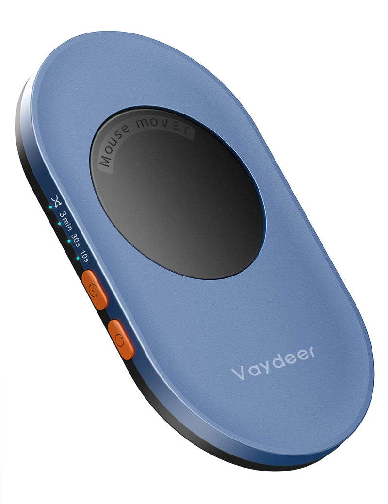 Vaydeer Ultra Slim Mouse Mover with Adjustable Interval Timer, Undetectable & Noiseless Jiggler Simulates Realistic Movement, Driver-Free Shaker for Keeping the PC Active and Secure. Ultra-Slim Version
