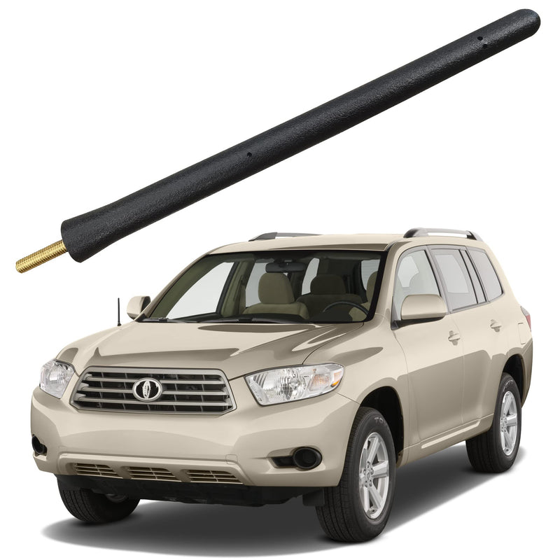 Short Antenna for Toyota Highlander (2001-2013), Toyota Highlander Antenna - 6 3/4 Inch Car Wash Proof, Internal Copper Coil Antenna Mast Replacement