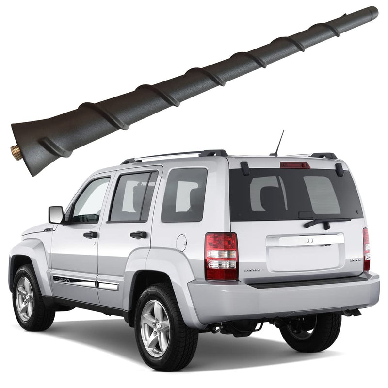 [AUSTRALIA] - Rubber Antenna for Jeep Liberty (2011-2012), Jeep Liberty Antenna - Car Wash Proof, 8 Inch Internal Copper Coil Antenna Mast Replacement 