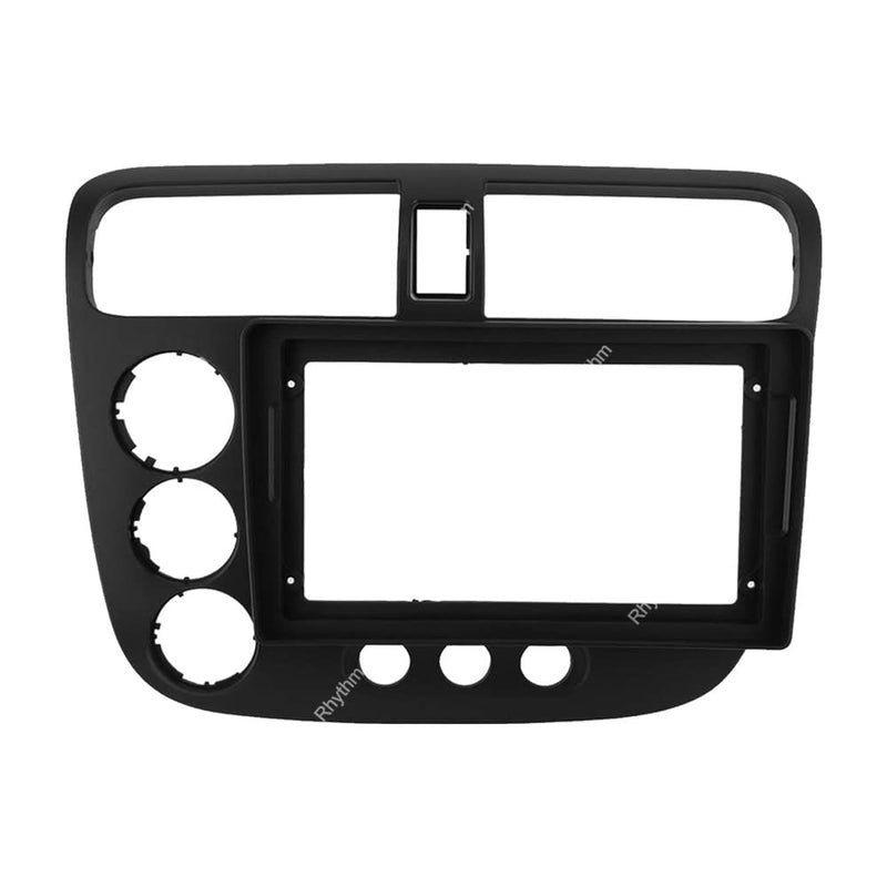 9'' Car Radio Stereo Dash Frame Fascia Bezel Panel Compatible for Honda Civic 2001 02 03 04 05 Mount Kit LHD LHD Frame