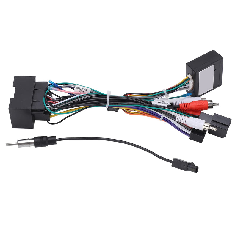 Car Stereo Wiring Harness with CAN Bus Interface, 16-Pin Plug and Play Adapter, Aftermarket Radio Installation