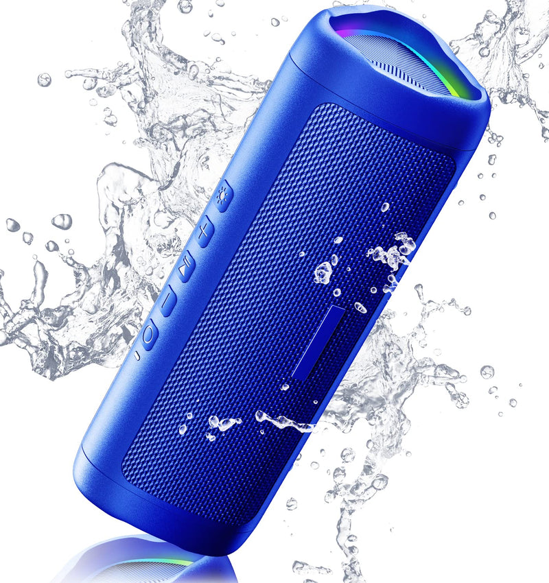 Bluetooth Portable Wireless Speakers with HD Sound, IPX5 Waterproof, Up to 24H Playtime, TWS Pairing, BT5.3, for Home/Party/Outdoor/Beach, Electronic Gadgets, Birthday Gift (Blue) 1pcs-Night Blue