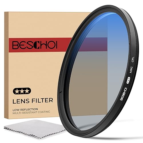 Beschoi 82mm Polarizer Filter 30 Layer Multi-Resistant Nano Coated Circular Polarizing Filter(CPL) with HD Optical Glass/Ultra Slim Frame, Reduce Glare/Enhance Contrast/Reduce Reflection