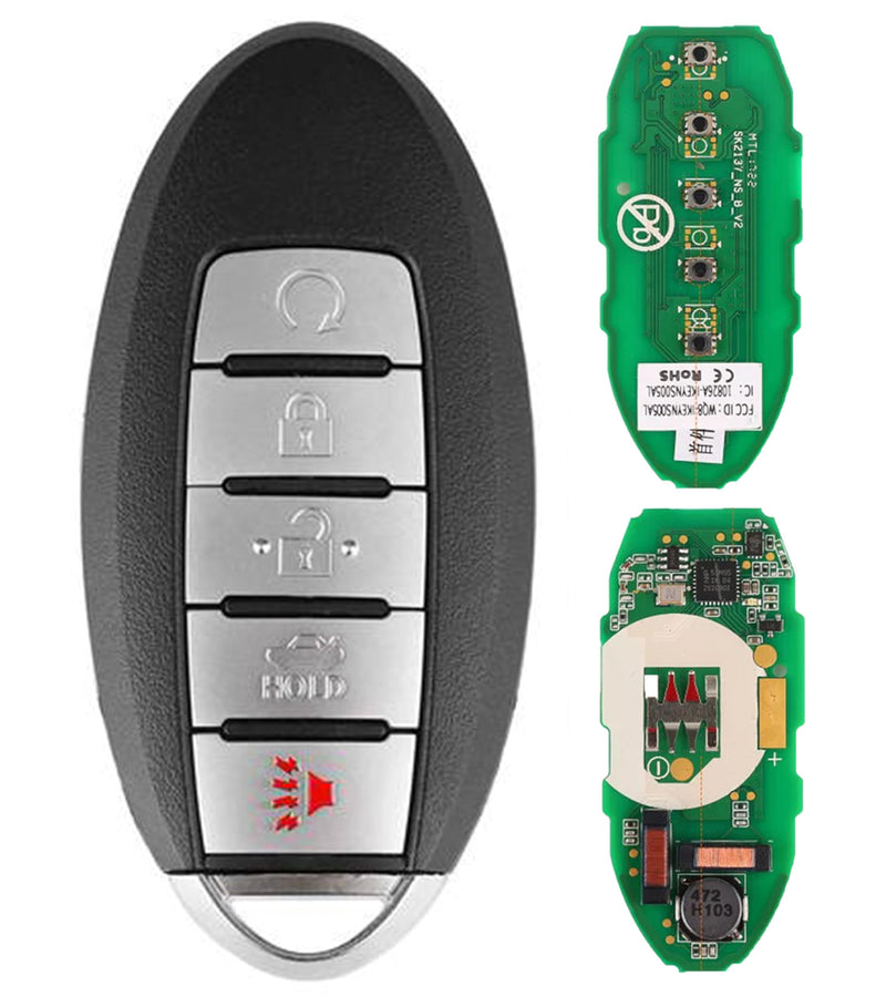 Autel Ikey Programmable Smart Key IKEYNS5TPR IKEYNS005AL for Nissan-Style Ultra-Long Range for 700+ Vehicle Programmed with Autel KM100 IM508 IM608