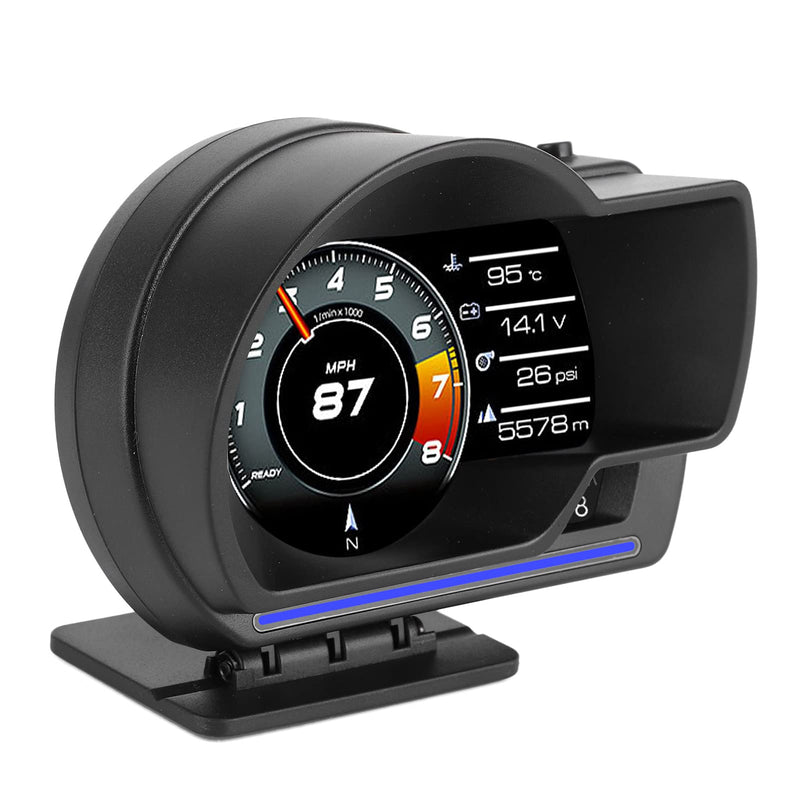 [AUSTRALIA] - Car,OBD2 GPS Smart Gauge Car HUD Speedometer Turbo RPM Alarm for Car Truck 