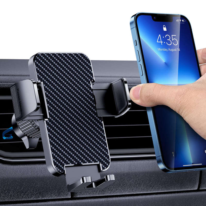 Phone Mount for Car Phone Holder Cell Phone Holder Hands Free Phone Stand for Car Vent Phone Mount Fit iPhone Android Smartphone Universal Air Vent Phone Mount-A
