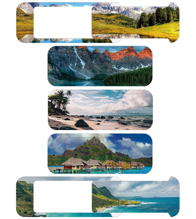 Laptop Camera Cover Slide,Protective Cover for Laptop, Desktop, PC,MacBook Pro, MacBook Air, iPad, iMac, Tablet,Protecting Privacy Security (Scenery) Scenery